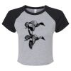 Women's Micro Rib Raglan Baby Tee Thumbnail