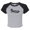 Women's Micro Rib Raglan Baby Tee Thumbnail
