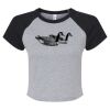 Women's Micro Rib Raglan Baby Tee Thumbnail
