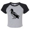 Women's Micro Rib Raglan Baby Tee Thumbnail