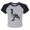 Women's Micro Rib Raglan Baby Tee Thumbnail