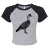 Women's Micro Rib Raglan Baby Tee Thumbnail