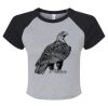 Women's Micro Rib Raglan Baby Tee Thumbnail