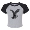 Women's Micro Rib Raglan Baby Tee Thumbnail