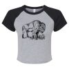 Women's Micro Rib Raglan Baby Tee Thumbnail