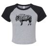 Women's Micro Rib Raglan Baby Tee Thumbnail