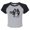 Women's Micro Rib Raglan Baby Tee Thumbnail