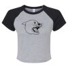 Women's Micro Rib Raglan Baby Tee Thumbnail
