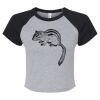 Women's Micro Rib Raglan Baby Tee Thumbnail