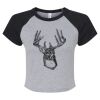Women's Micro Rib Raglan Baby Tee Thumbnail