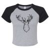 Women's Micro Rib Raglan Baby Tee Thumbnail