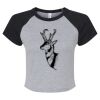 Women's Micro Rib Raglan Baby Tee Thumbnail