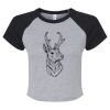 Women's Micro Rib Raglan Baby Tee Thumbnail