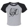 Women's Micro Rib Raglan Baby Tee Thumbnail