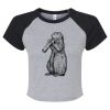 Women's Micro Rib Raglan Baby Tee Thumbnail