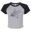 Women's Micro Rib Raglan Baby Tee Thumbnail