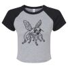 Women's Micro Rib Raglan Baby Tee Thumbnail