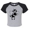 Women's Micro Rib Raglan Baby Tee Thumbnail