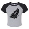 Women's Micro Rib Raglan Baby Tee Thumbnail