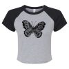 Women's Micro Rib Raglan Baby Tee Thumbnail