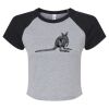 Women's Micro Rib Raglan Baby Tee Thumbnail
