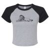Women's Micro Rib Raglan Baby Tee Thumbnail