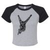 Women's Micro Rib Raglan Baby Tee Thumbnail