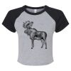 Women's Micro Rib Raglan Baby Tee Thumbnail