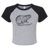 Women's Micro Rib Raglan Baby Tee Thumbnail