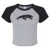 Women's Micro Rib Raglan Baby Tee Thumbnail