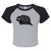 Women's Micro Rib Raglan Baby Tee Thumbnail