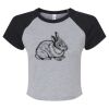 Women's Micro Rib Raglan Baby Tee Thumbnail
