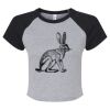 Women's Micro Rib Raglan Baby Tee Thumbnail