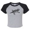 Women's Micro Rib Raglan Baby Tee Thumbnail