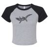 Women's Micro Rib Raglan Baby Tee Thumbnail