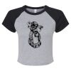 Women's Micro Rib Raglan Baby Tee Thumbnail