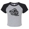 Women's Micro Rib Raglan Baby Tee Thumbnail