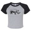 Women's Micro Rib Raglan Baby Tee Thumbnail