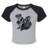 Women's Micro Rib Raglan Baby Tee Thumbnail