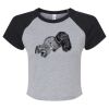 Women's Micro Rib Raglan Baby Tee Thumbnail