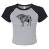 Women's Micro Rib Raglan Baby Tee Thumbnail