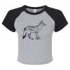 Women's Micro Rib Raglan Baby Tee Thumbnail