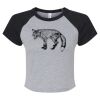 Women's Micro Rib Raglan Baby Tee Thumbnail