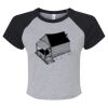 Women's Micro Rib Raglan Baby Tee Thumbnail