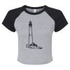 Women's Micro Rib Raglan Baby Tee Thumbnail