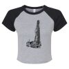 Women's Micro Rib Raglan Baby Tee Thumbnail