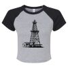 Women's Micro Rib Raglan Baby Tee Thumbnail