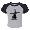 Women's Micro Rib Raglan Baby Tee Thumbnail