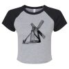 Women's Micro Rib Raglan Baby Tee Thumbnail