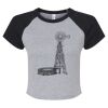 Women's Micro Rib Raglan Baby Tee Thumbnail
